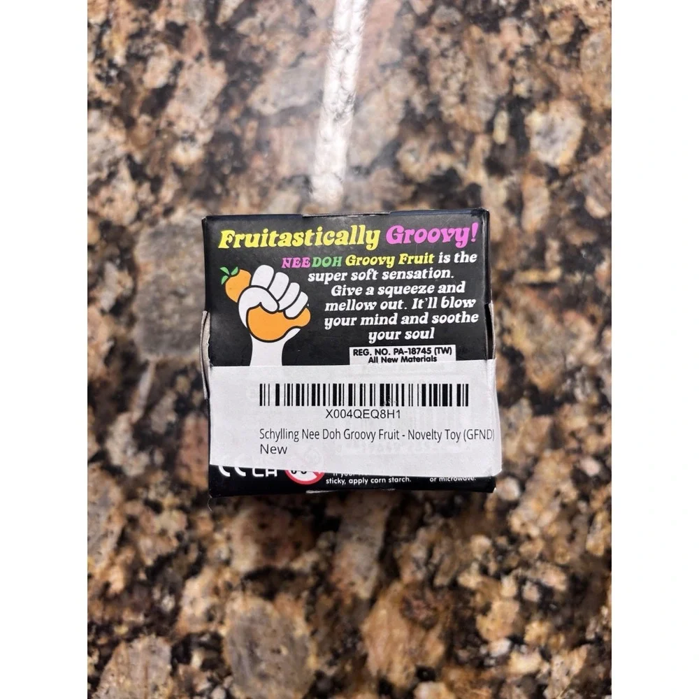 Needoh Groovy Fruit Authentic Squishy Nee Doh New